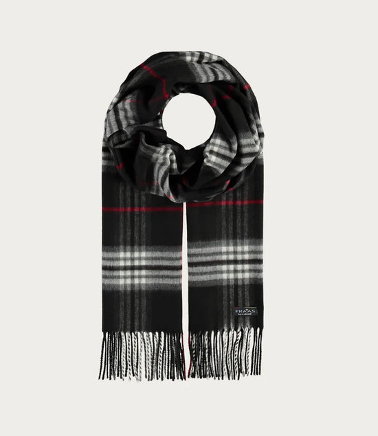 Cashmink Plaid Scarf - Black