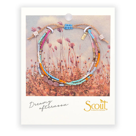 Mixed Media Bracelet - Rhodochrosite/Gold