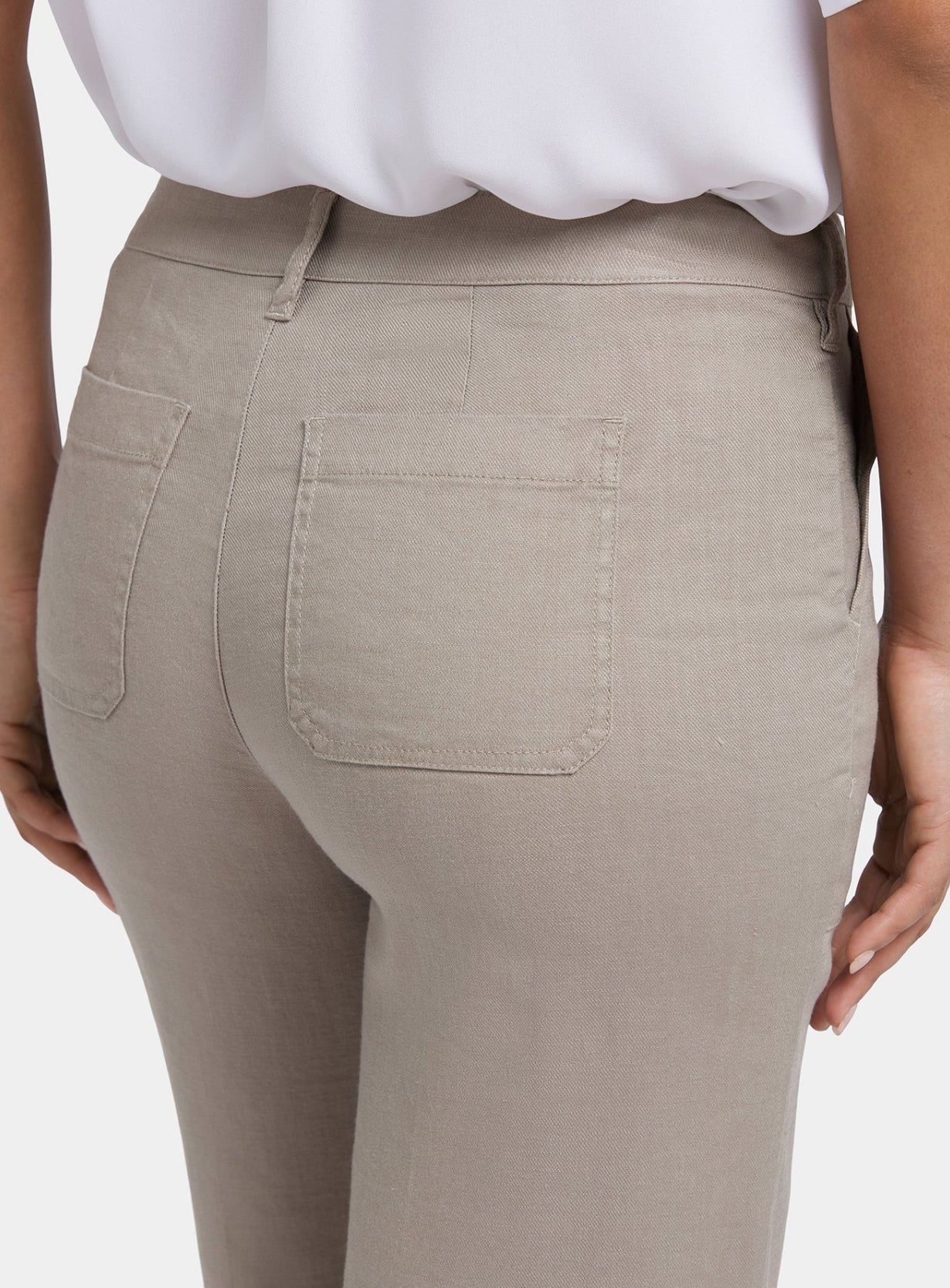 Wide Leg Cargo Capri Pants - Saddlewood