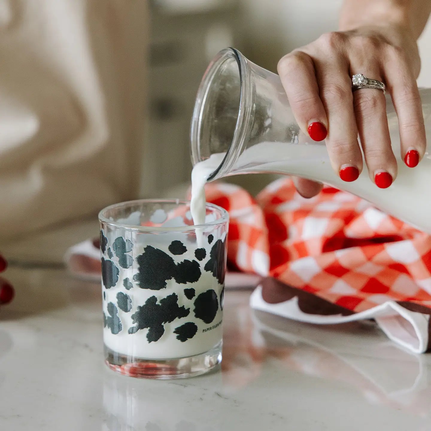 Cow Spots Short Juice Glass