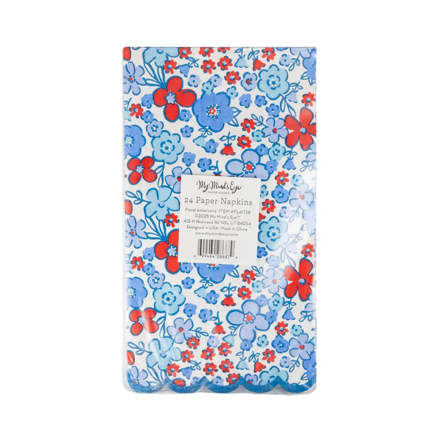 Floral Americana Paper Dinner Napkins