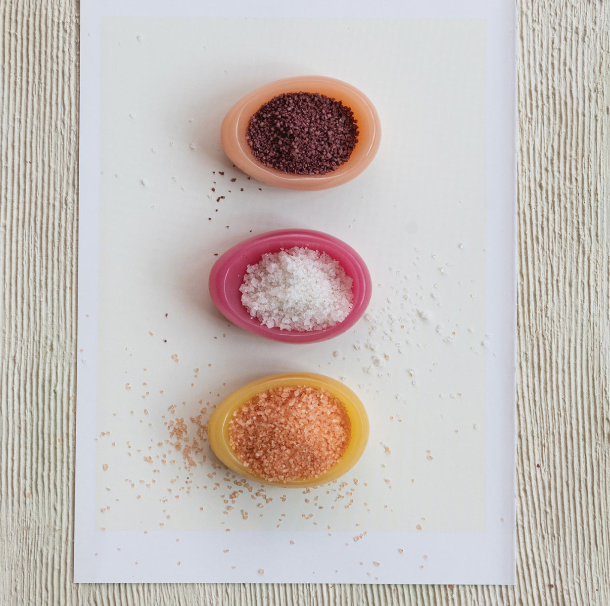 Marbled Resin Salt Cellar - Orange