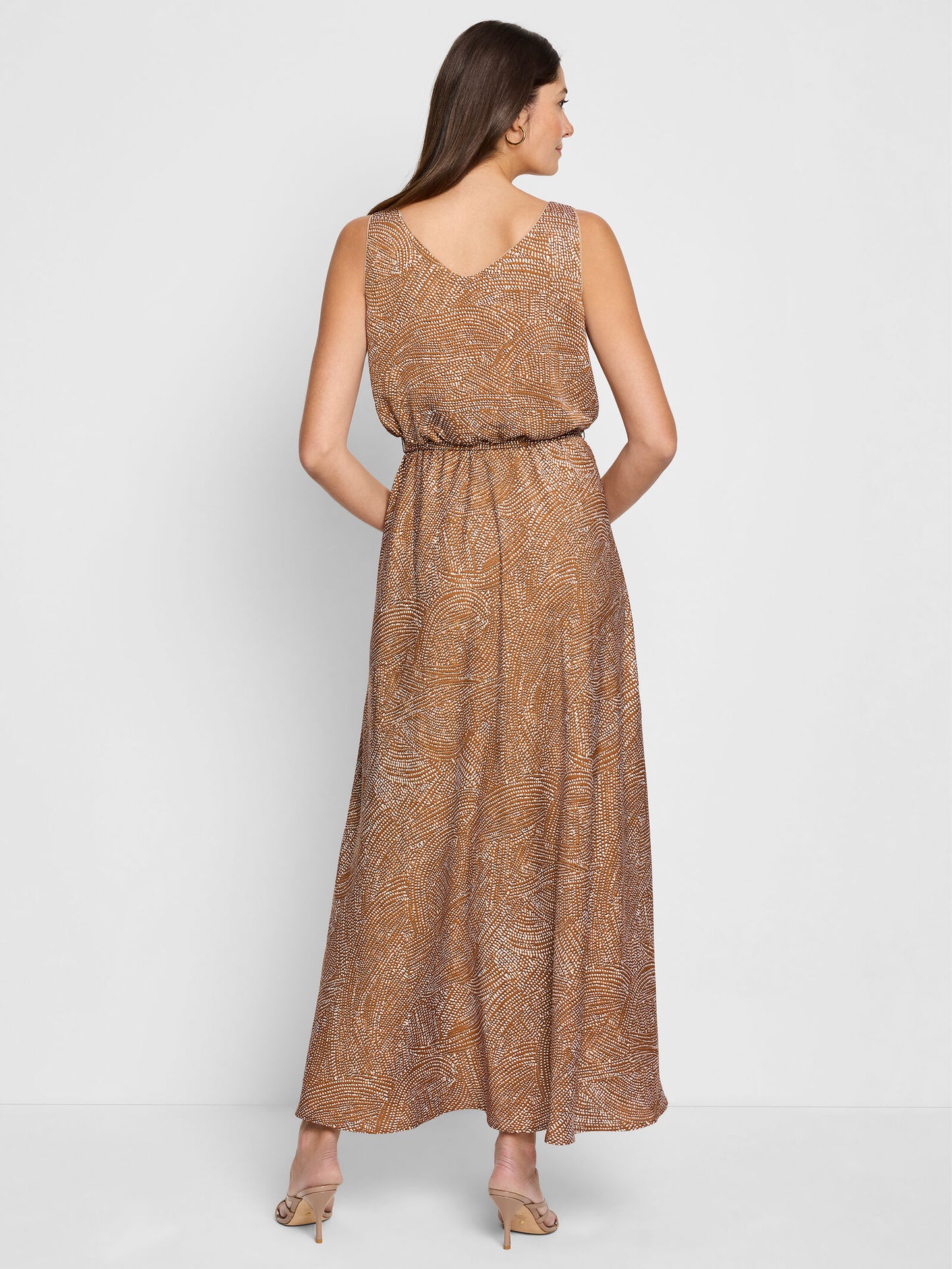 Swirling Sands Bianca Dress - Neutral Multi