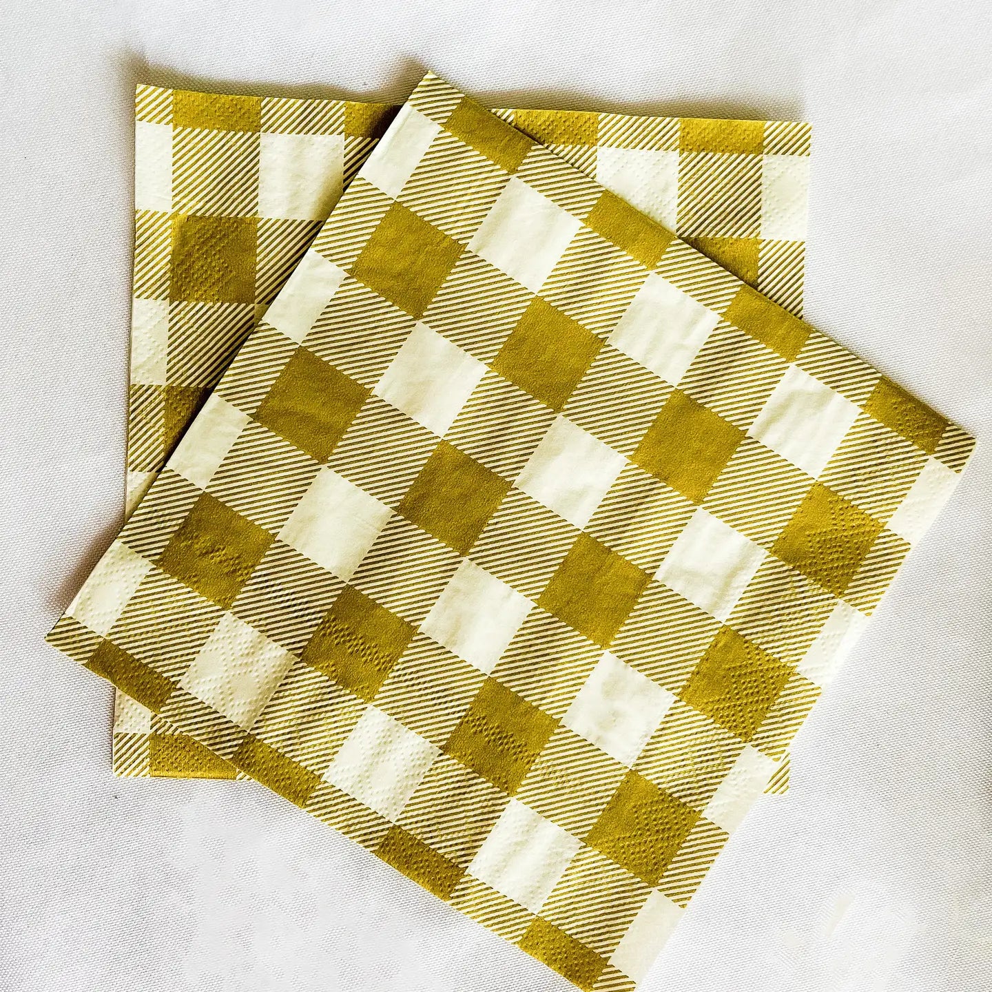 Gold Matte Paper Napkins - Set of 16