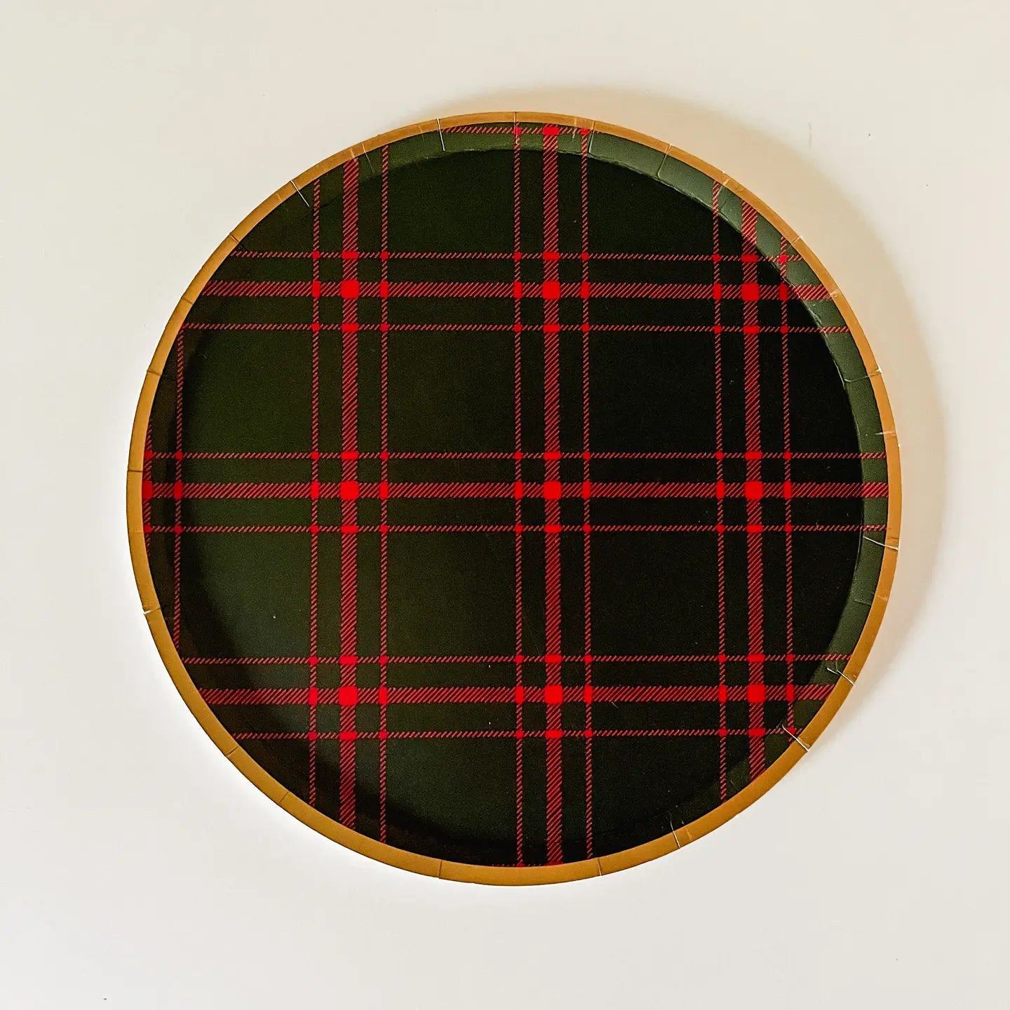 Small Farmhouse Christmas Paper Plates - Package of 8