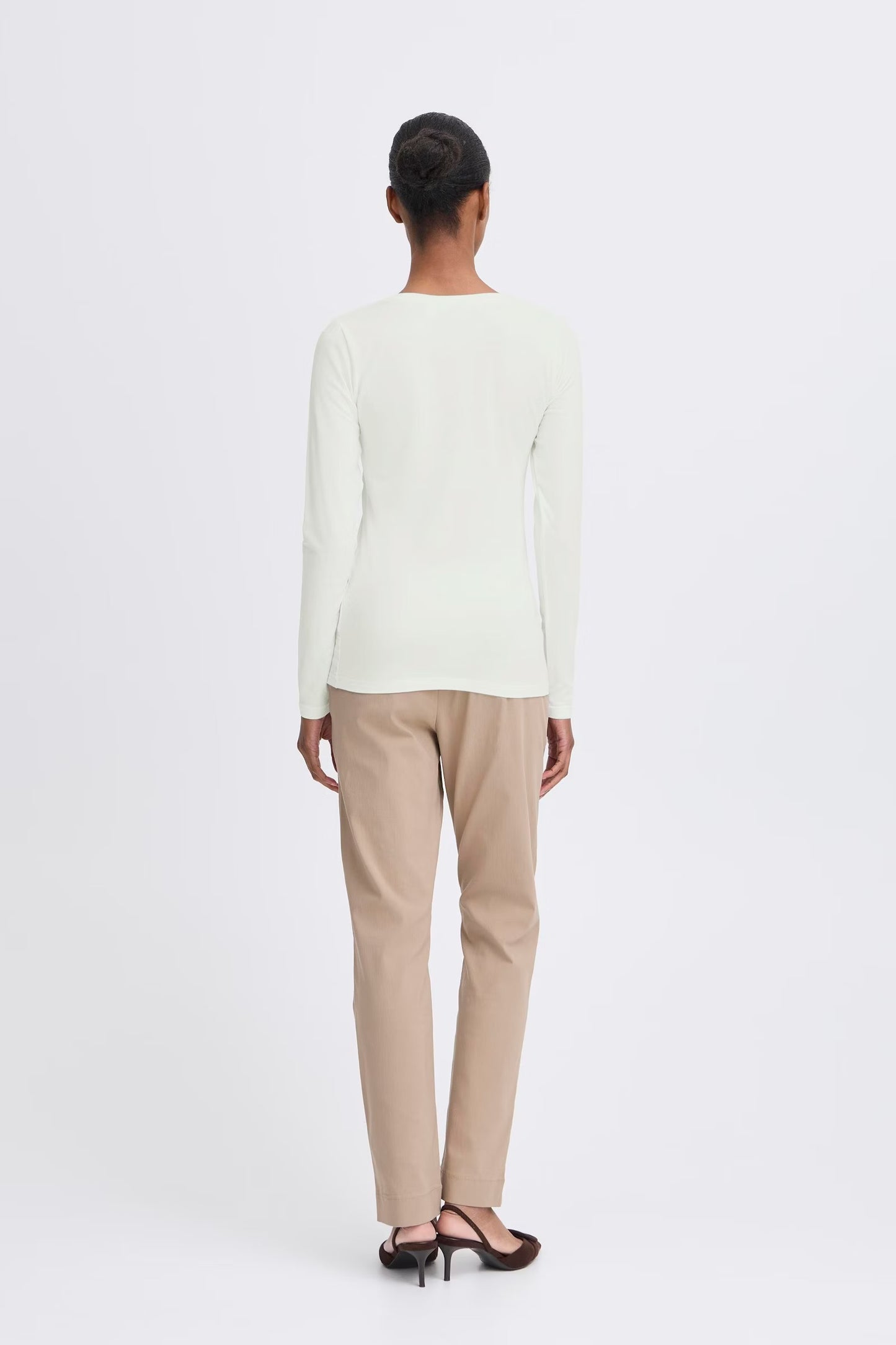 Pamela Long Sleeve Tee - White