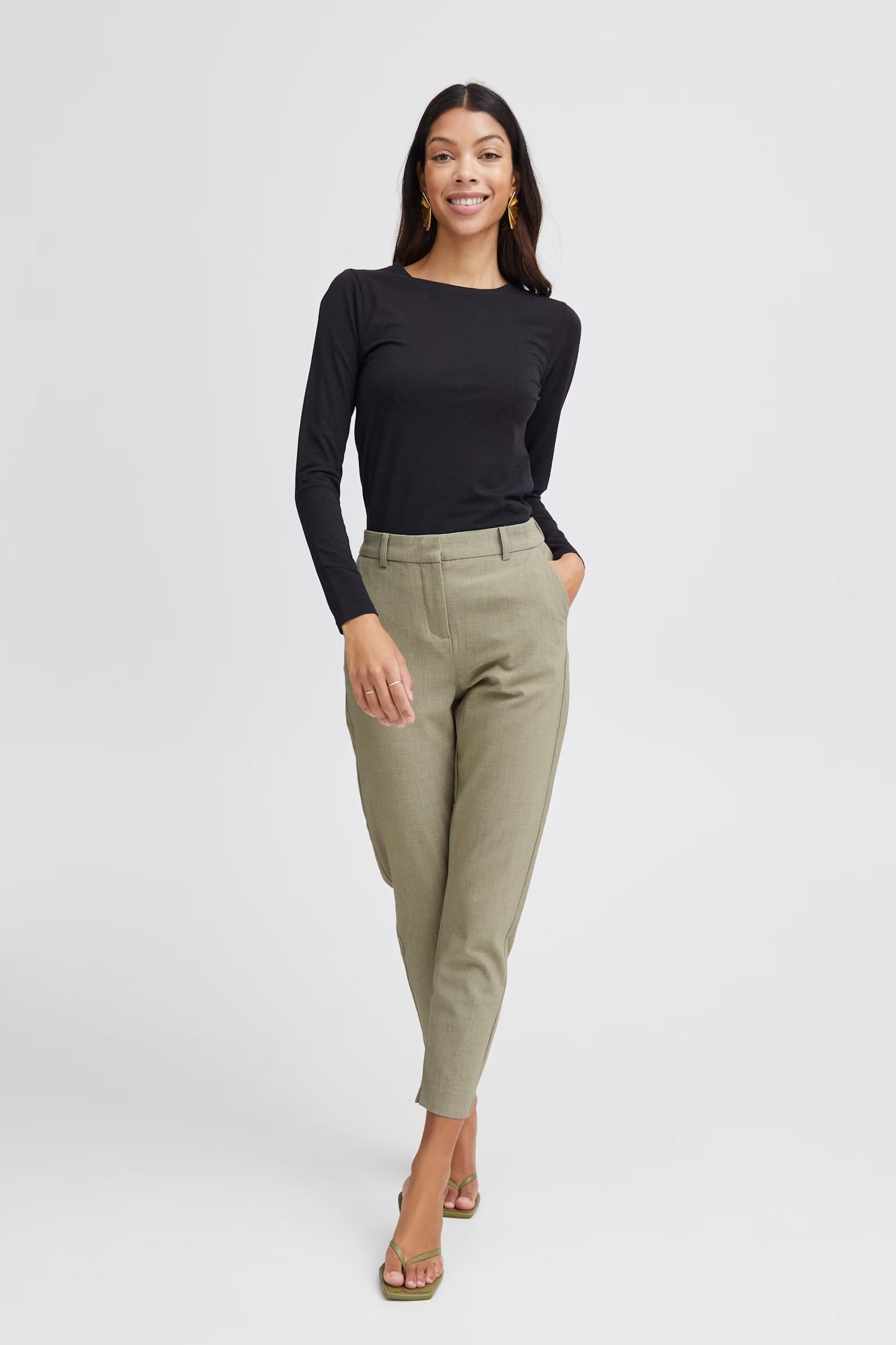 Pamela Long Sleeve Tee - Black