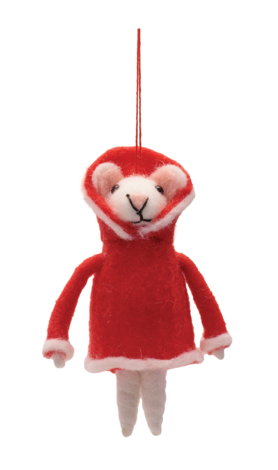 Mouse with Red Coat Holiday Ornament