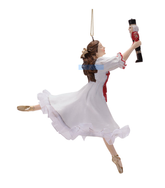 Ballerina with Nutcracker Holiday Ornament