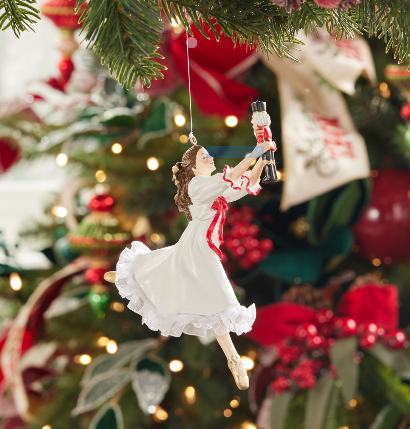 Ballerina with Nutcracker Holiday Ornament