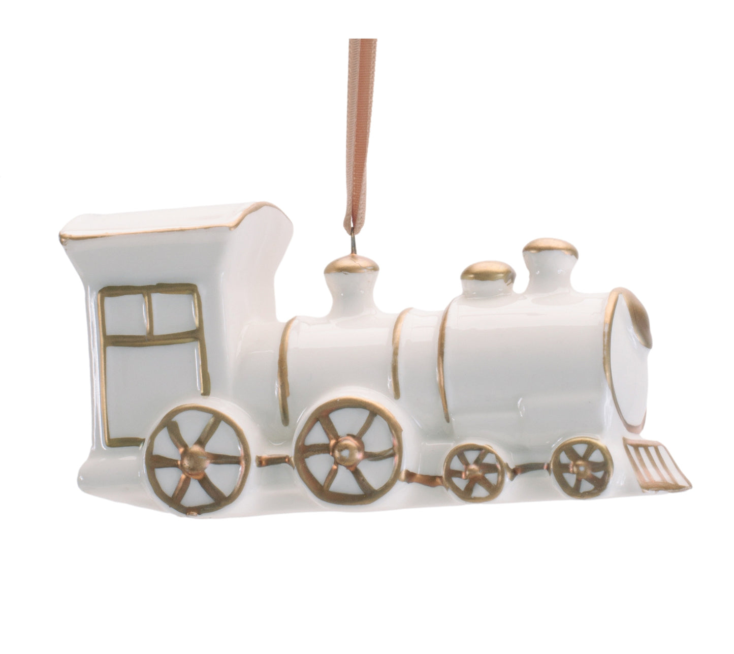 Porcelain Train Holiday Ornament