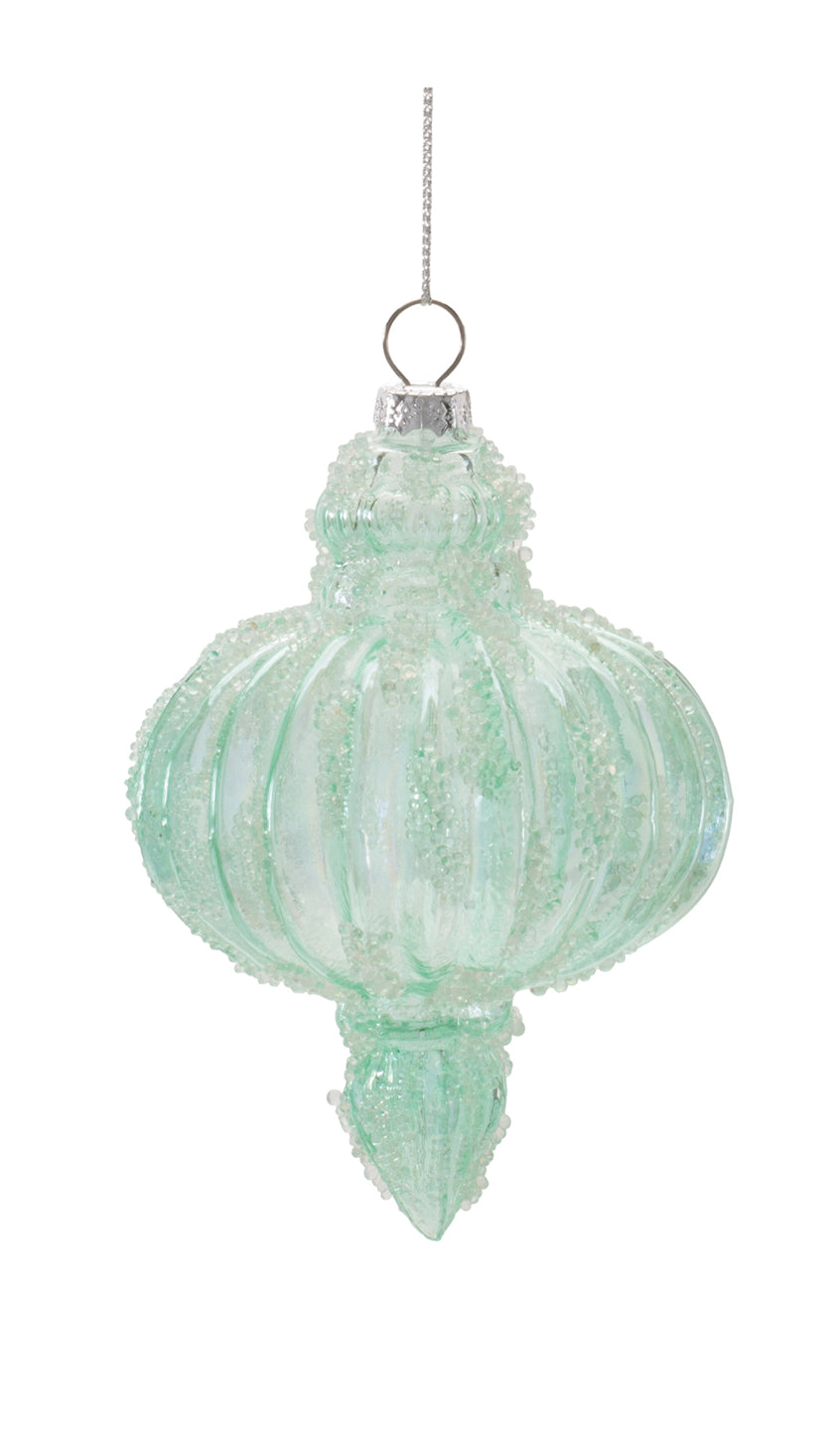 Old Fashioned Glass Holiday Ornament - Round