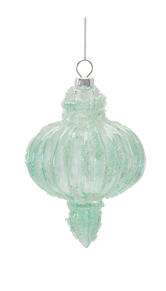 Old Fashioned Glass Holiday Ornament - Round