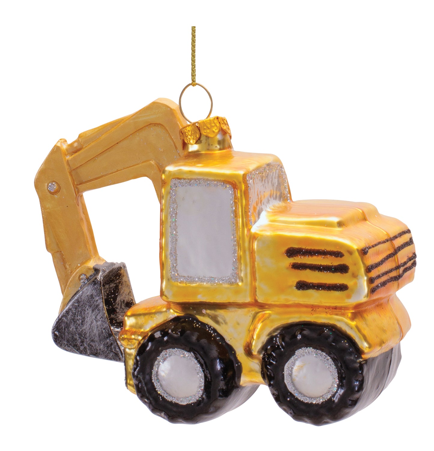 Backhoe Loader Holiday Ornament