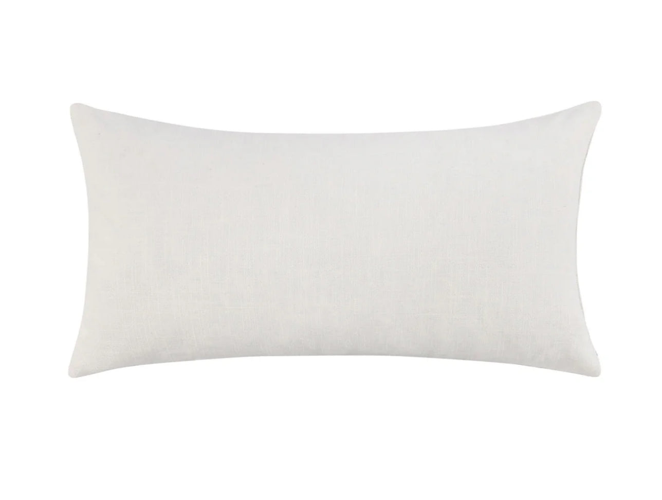 Ralph Lumbar Throw Pillow - Ivory/Sangria Red