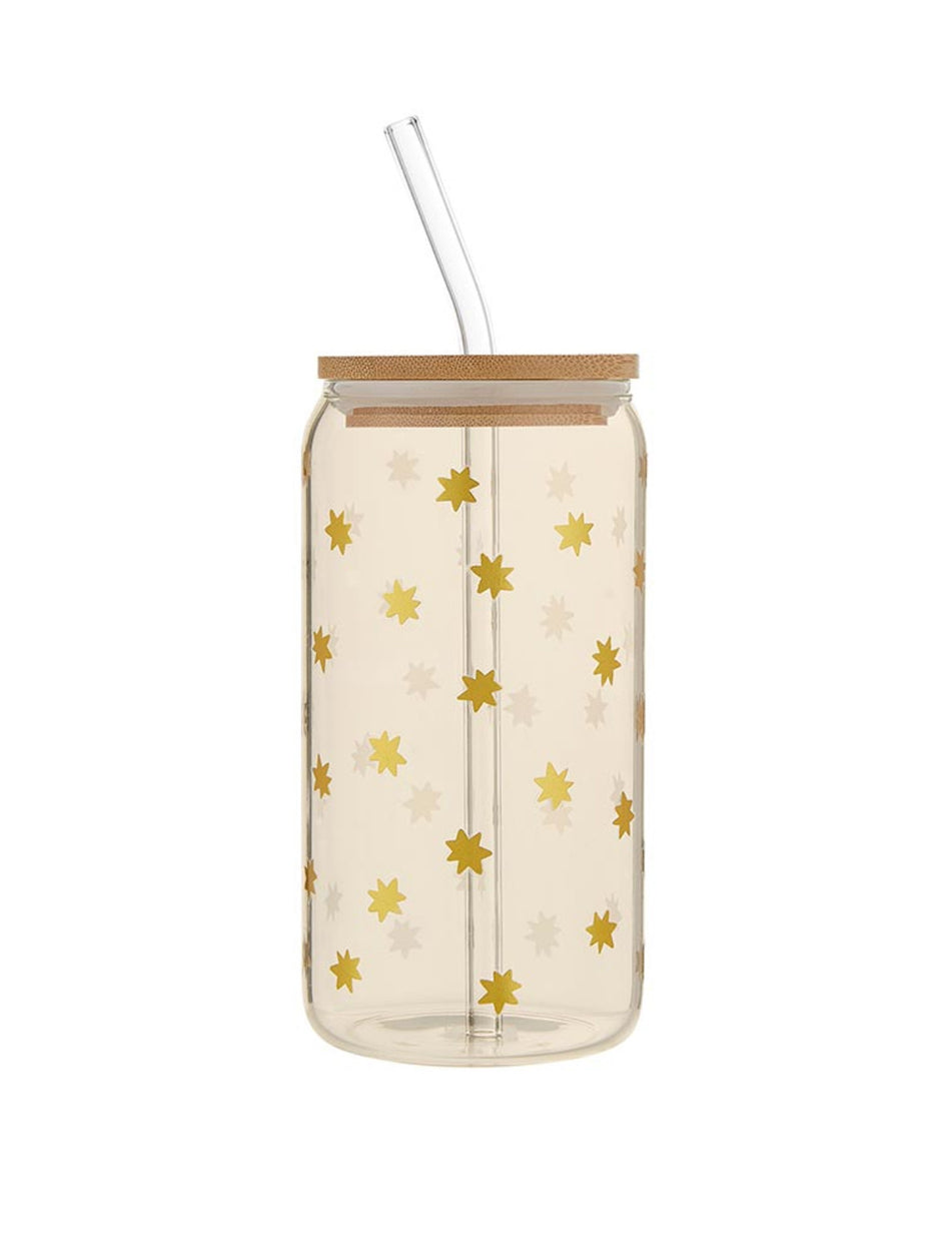 Snowflake Glass Tumbler