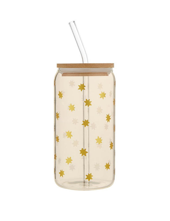 Snowflake Glass Tumbler