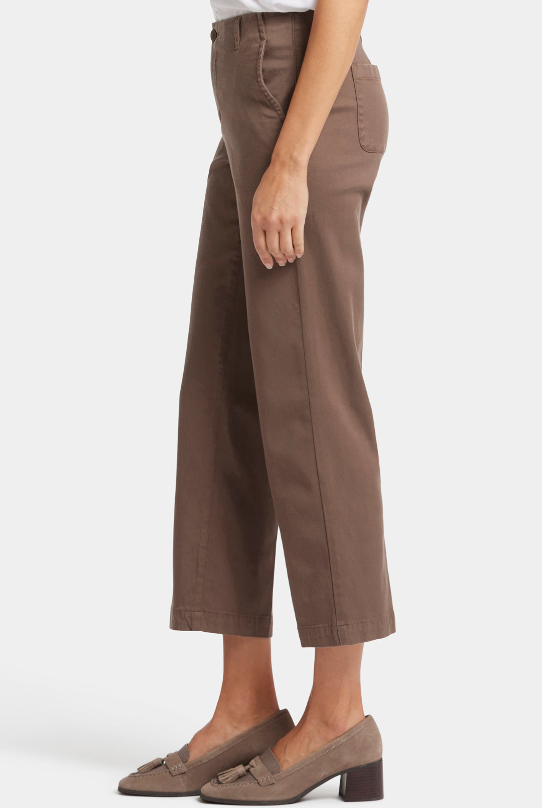 Marilyn Straight Ankle Pants - Dark Wood