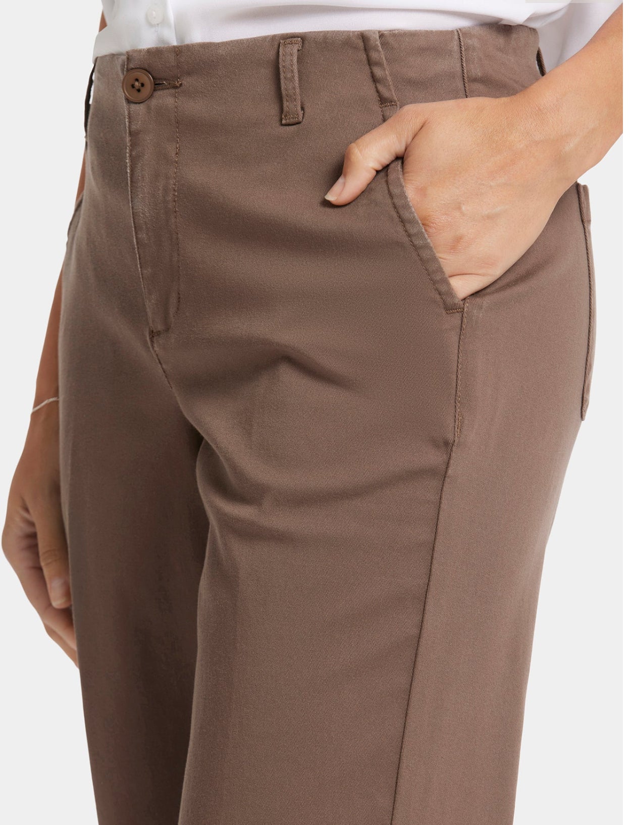 Marilyn Straight Ankle Pants - Dark Wood