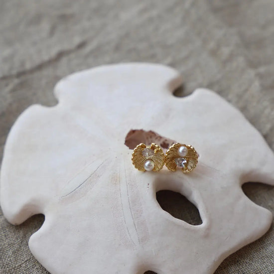 Clam Stud Earrings