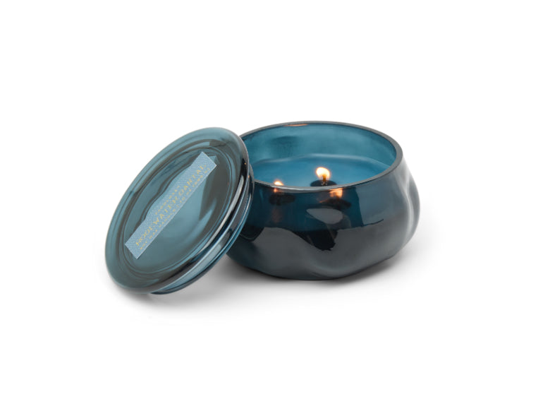 Basalt Navy Candle with Lid - 10 oz. - Rosewater Santal