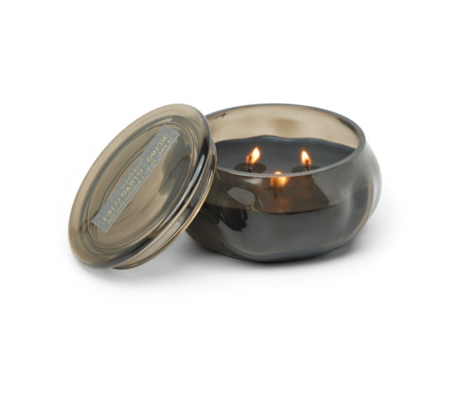 Basalt Black Candle with Lid - 10 oz. - Palo Santo Suede