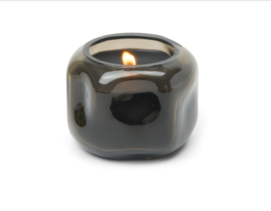 Basalt Black Candle - 5 oz. Palo Santo Suede