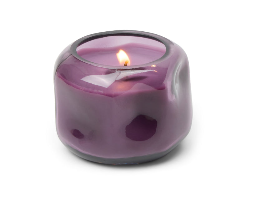 Basalt Violet Glass Candle - 5 oz. - Violet & Vanilla