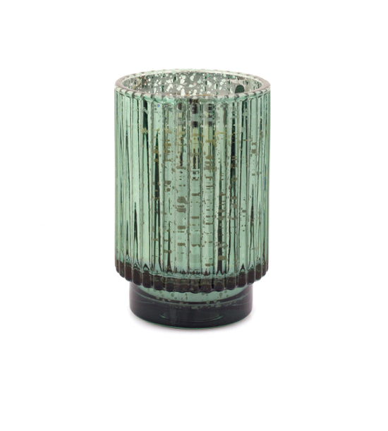 Cypress & Fir Candle - 12 oz. Tall Green Mercury Glass