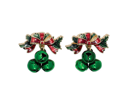 Bow Earrings with Bells