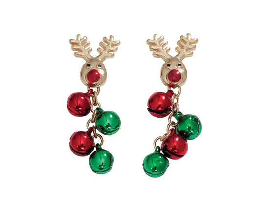Rudolph Earrings with Jingles
