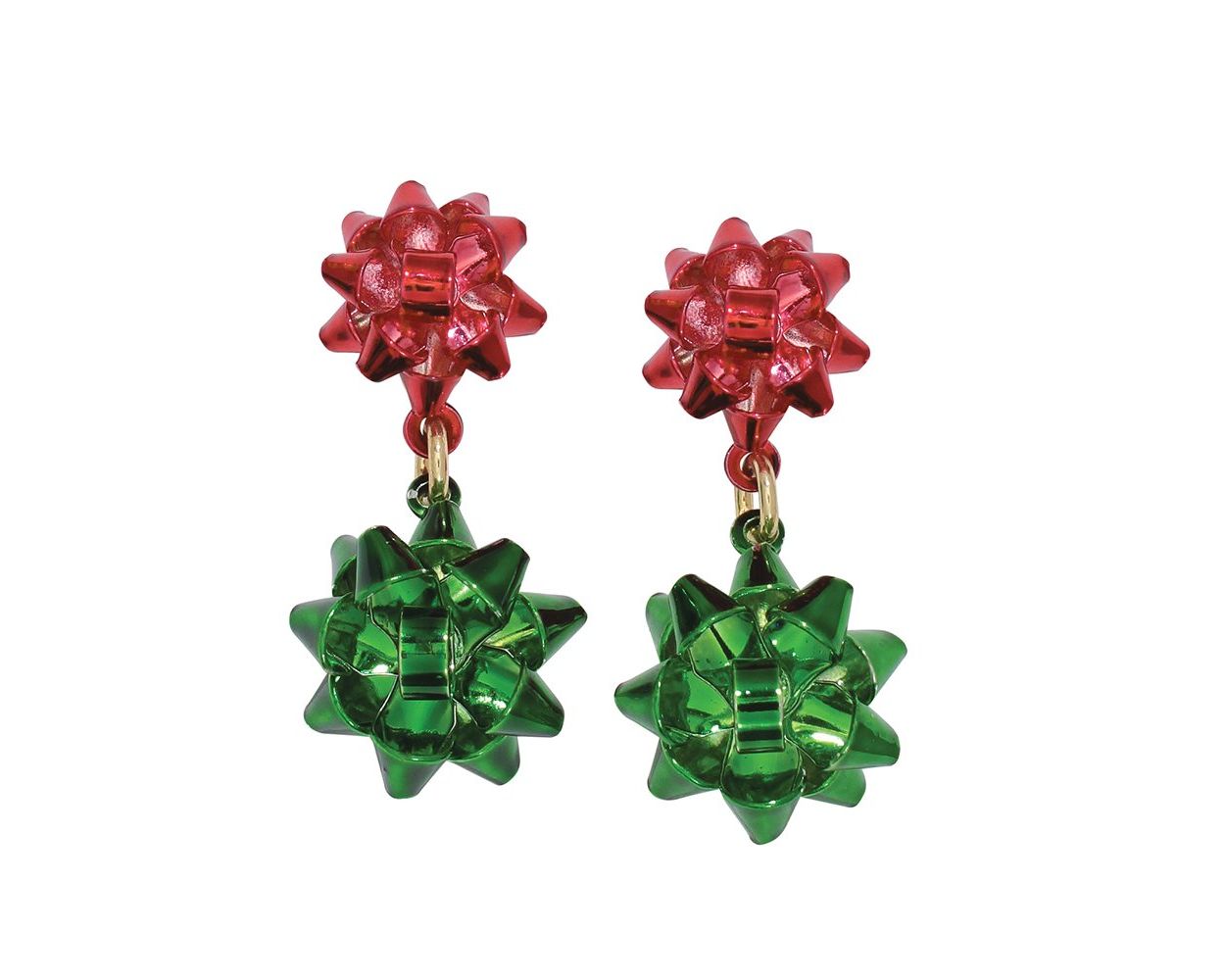 Dangling Bows Holiday Earrings