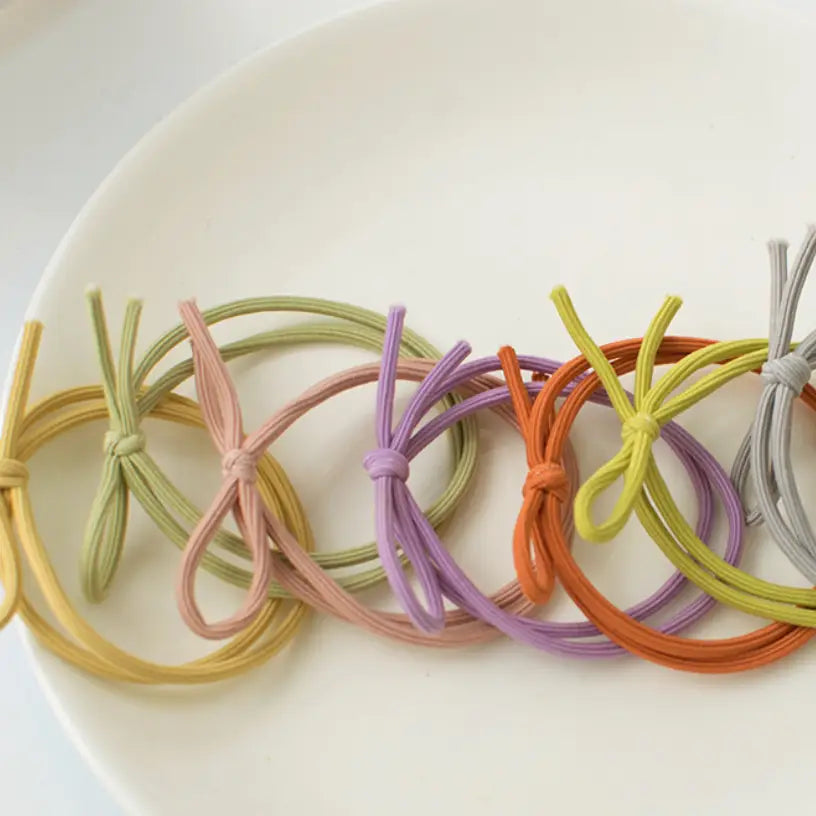 Knotted Hair Tie - Purple Multi