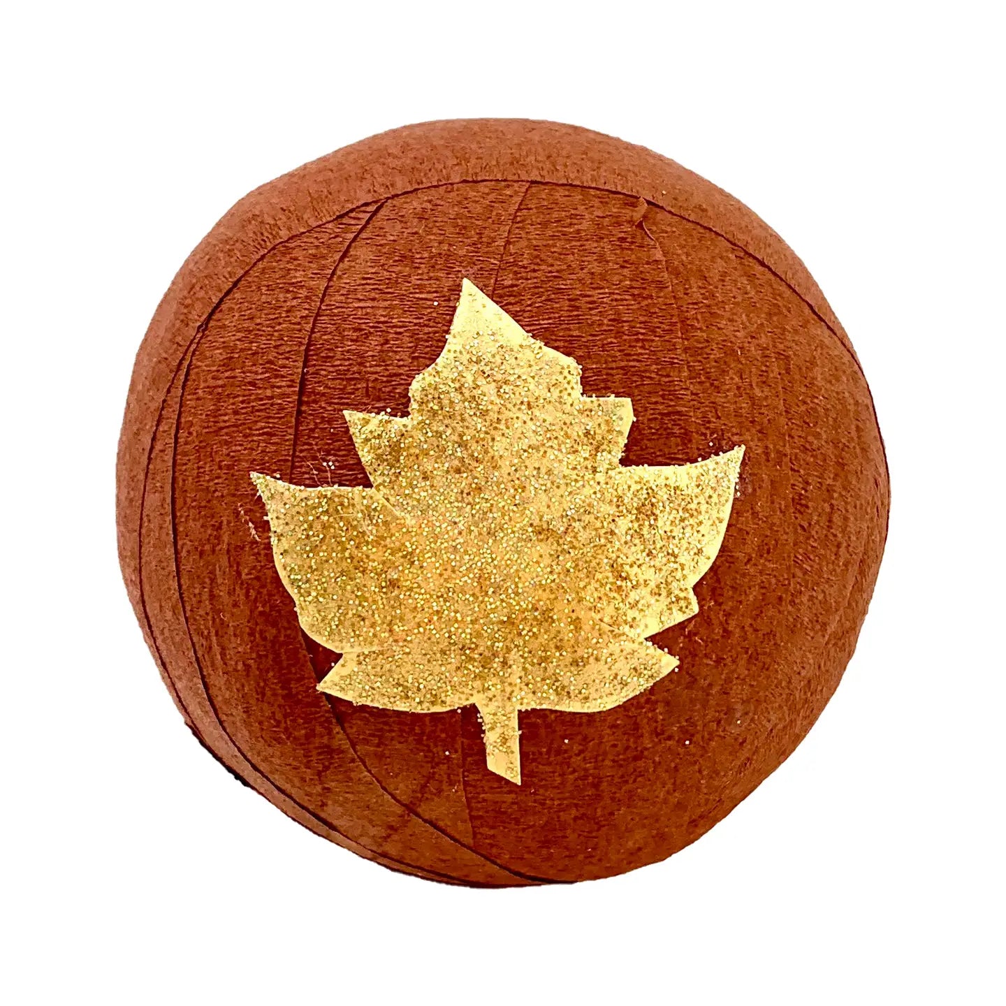 Thanksgiving Gratitude Surprise Ball with Gold Leaf