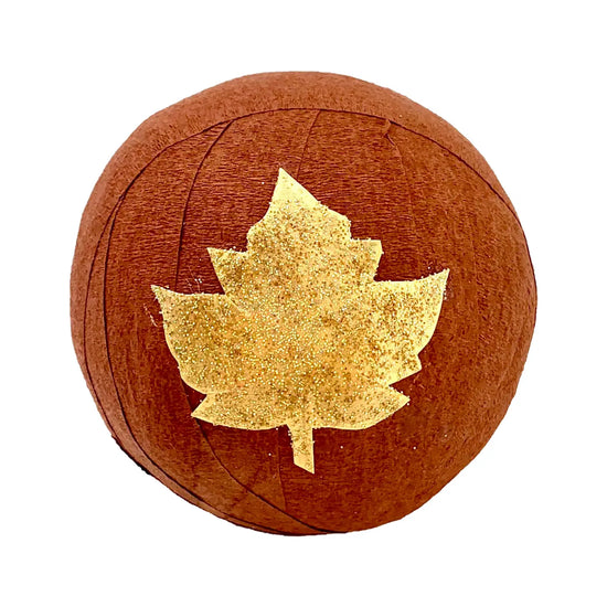 Thanksgiving Gratitude Surprise Ball with Gold Leaf