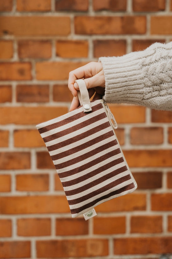 Pocket Pouch - Brown Stripe