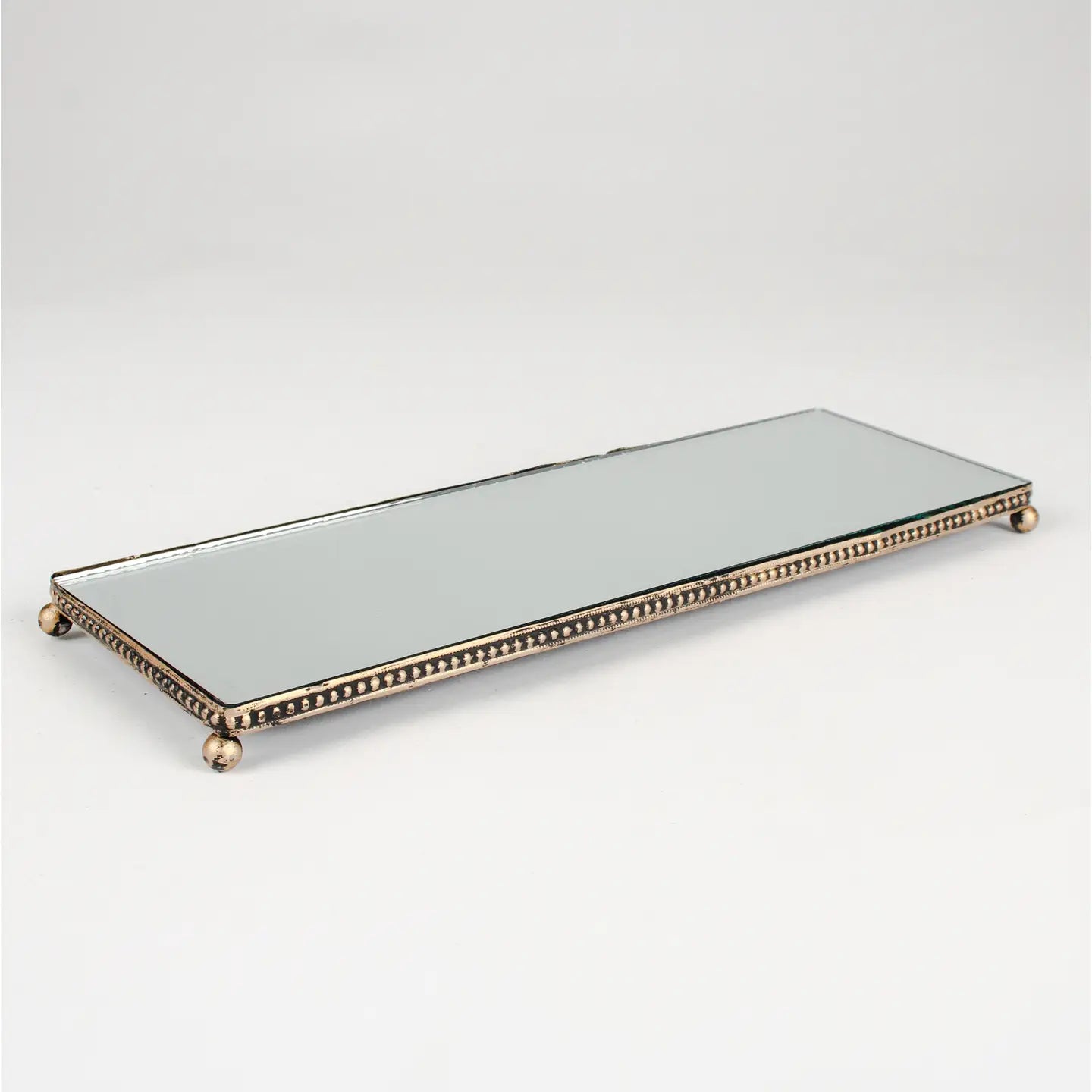 Long Rectangular Mirrored Tray
