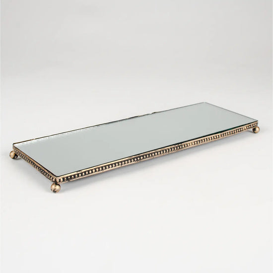 Long Rectangular Mirrored Tray