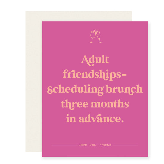 Adult Friendships Greeting Card