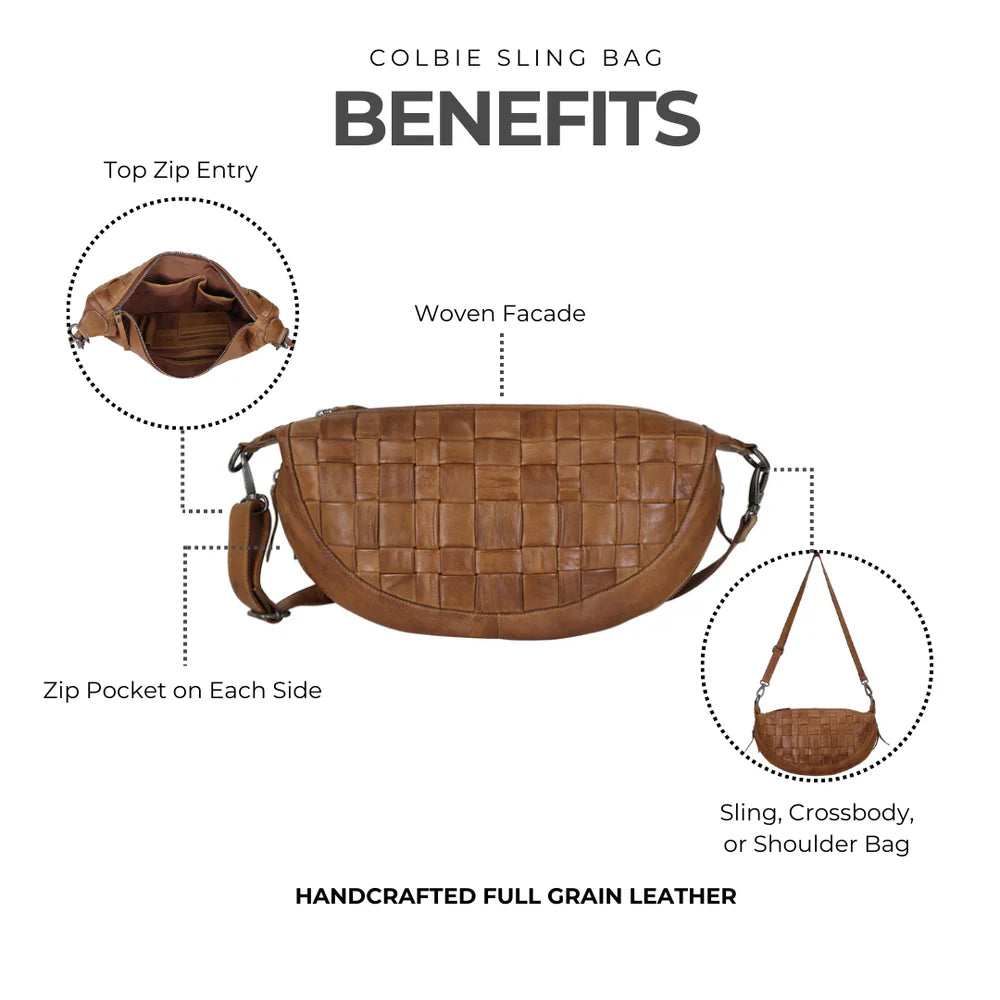 Colbie Sling Crossbody Bag - Black