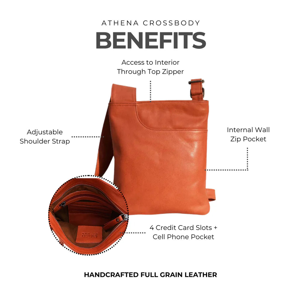 Athena Crossbody Bag - Oxblood