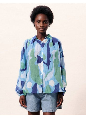 Long Sleeve Bering Top - Nenufar Bleu