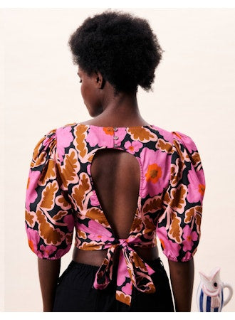 Agate Open Back Cropped Top - Vitoria