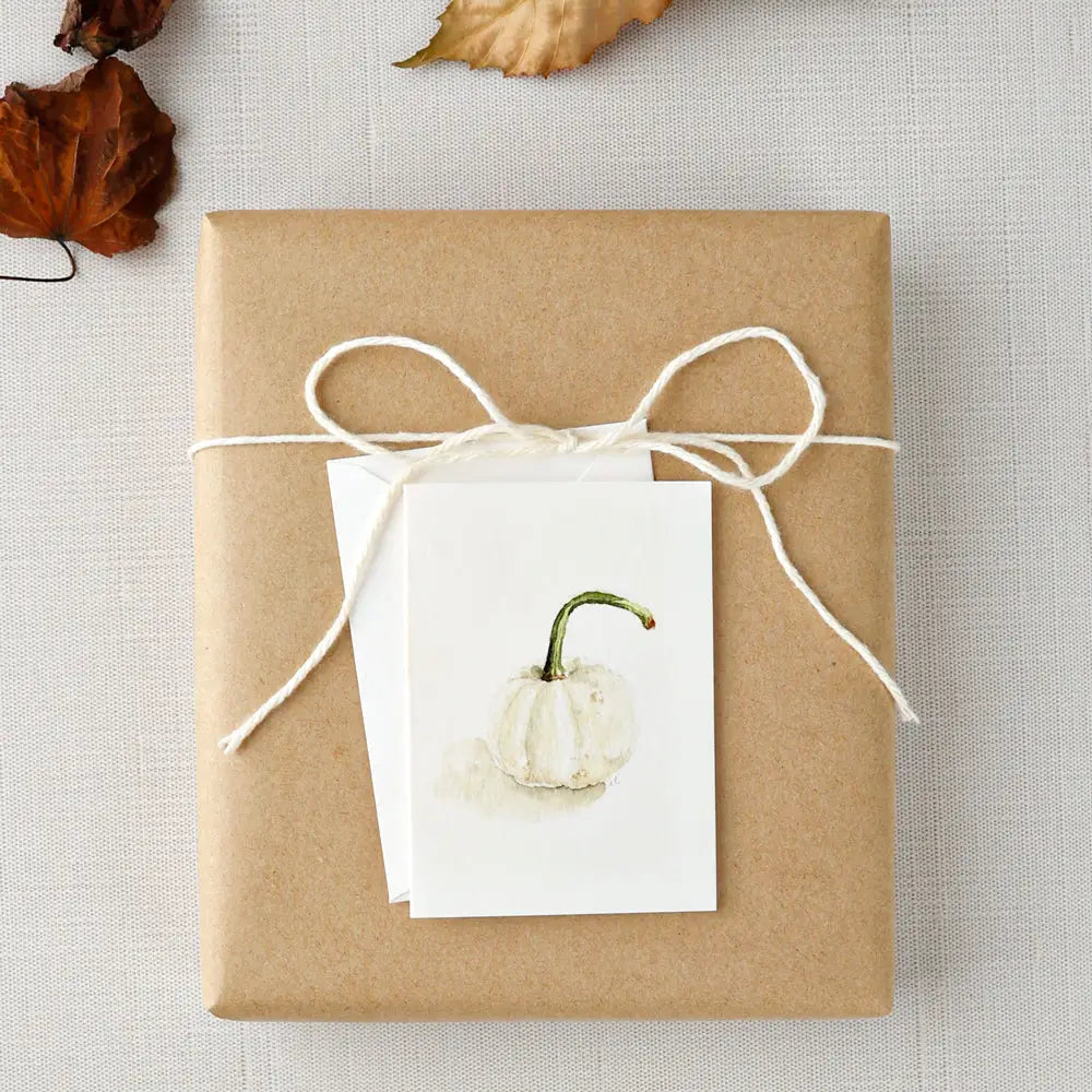 White Pumpkin Mini Notecard