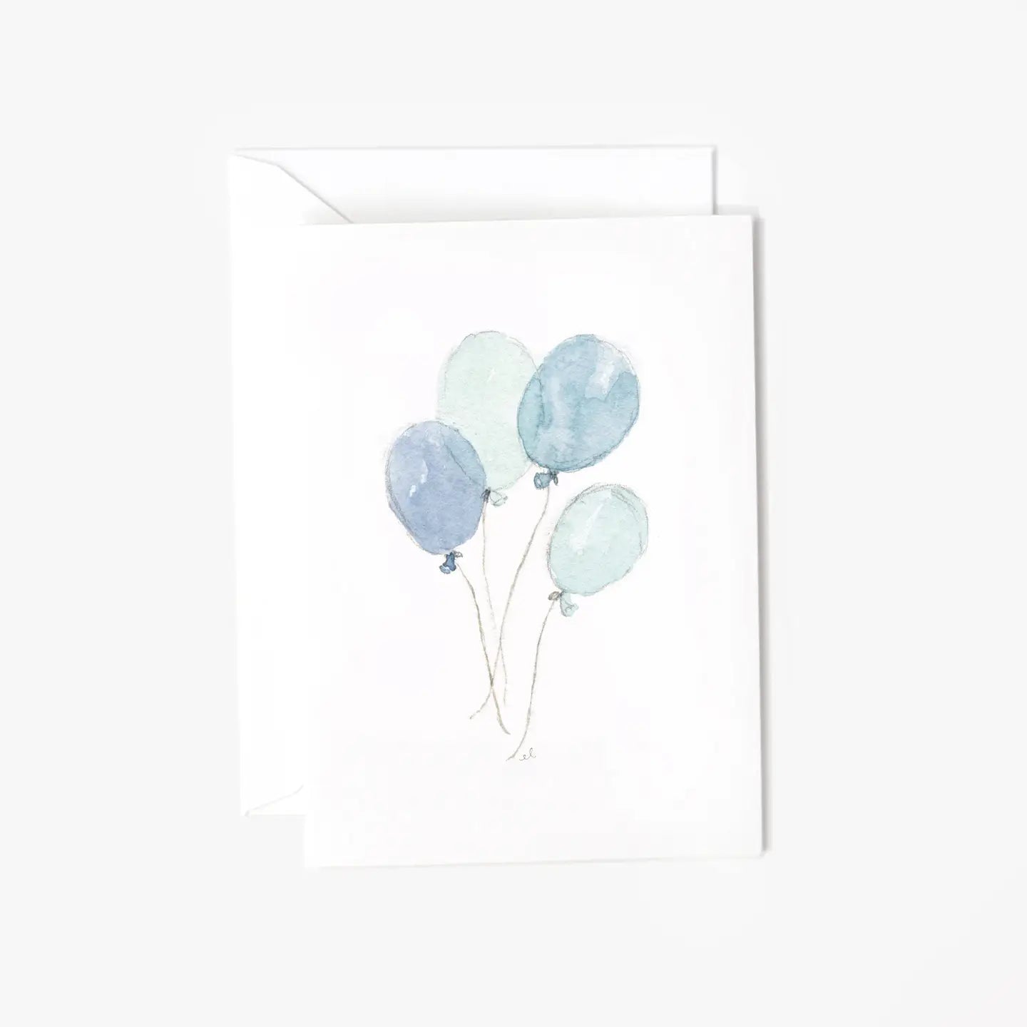 Blue Balloons Mini Notecard