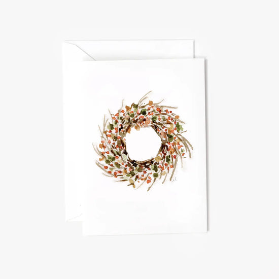 Bittersweet Wreath Mini Note Card