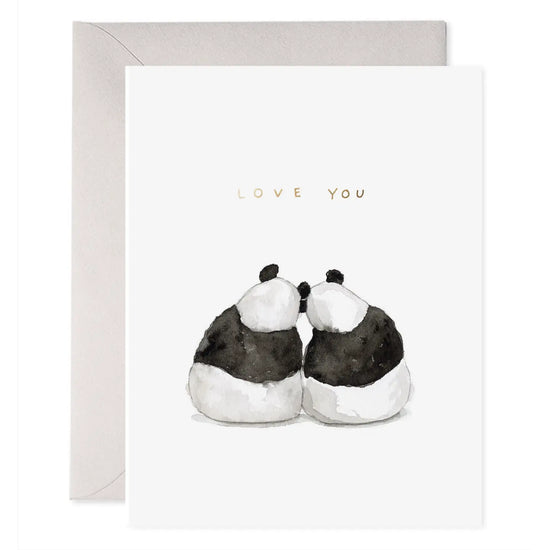Panda Pair Love & Anniversary Greeting Card