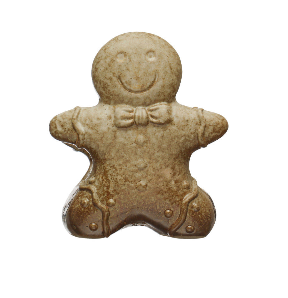Stoneware Gingerbread Man Sponge Holder