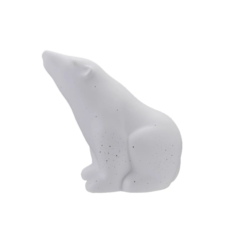 Stoneware Bisque Polar Bear Table Lamp