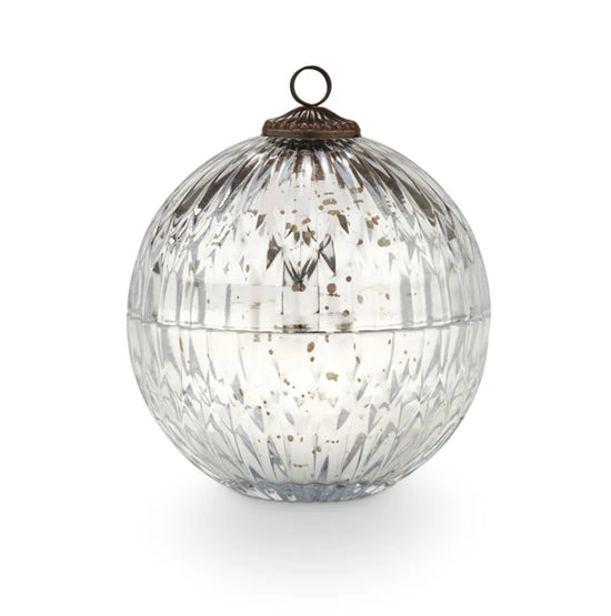 Silver Balsam & Cedar Mercury Ornament Candle